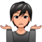 Person Shrugging - Medium Light emoji on Emojidex